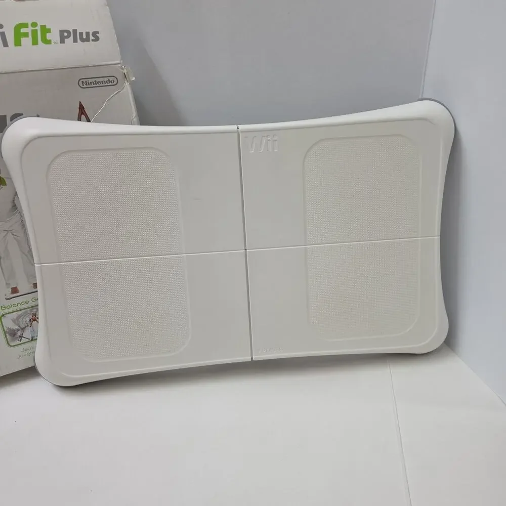 Nintendo Wii Fit Plus Balance Board Bundle Active 2 Personal Trainer Game